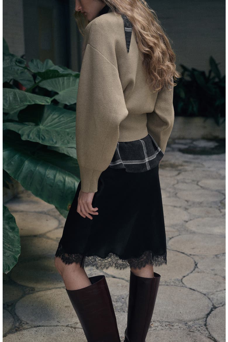 Oversize Mock Neck Sweater, Alternate, color, LIGHT/ PASTEL GREY