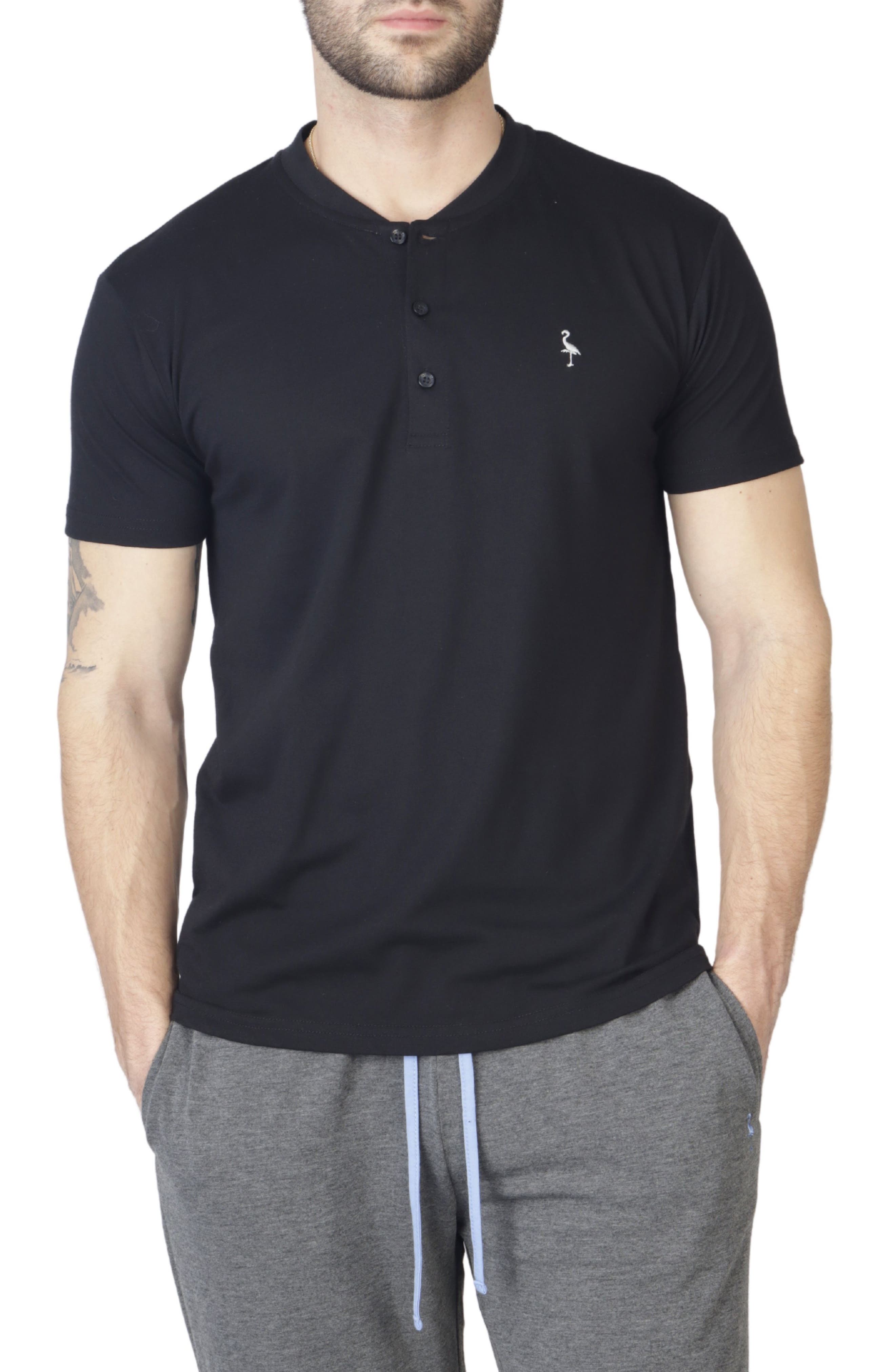 Short Sleeve Henley T-Shirt