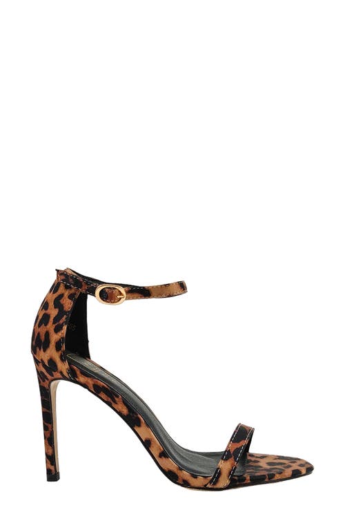 Shushop Franca Sandal In Leopard Satin