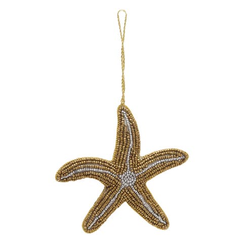 Sea Star Beaded Christmas Tree Ornament