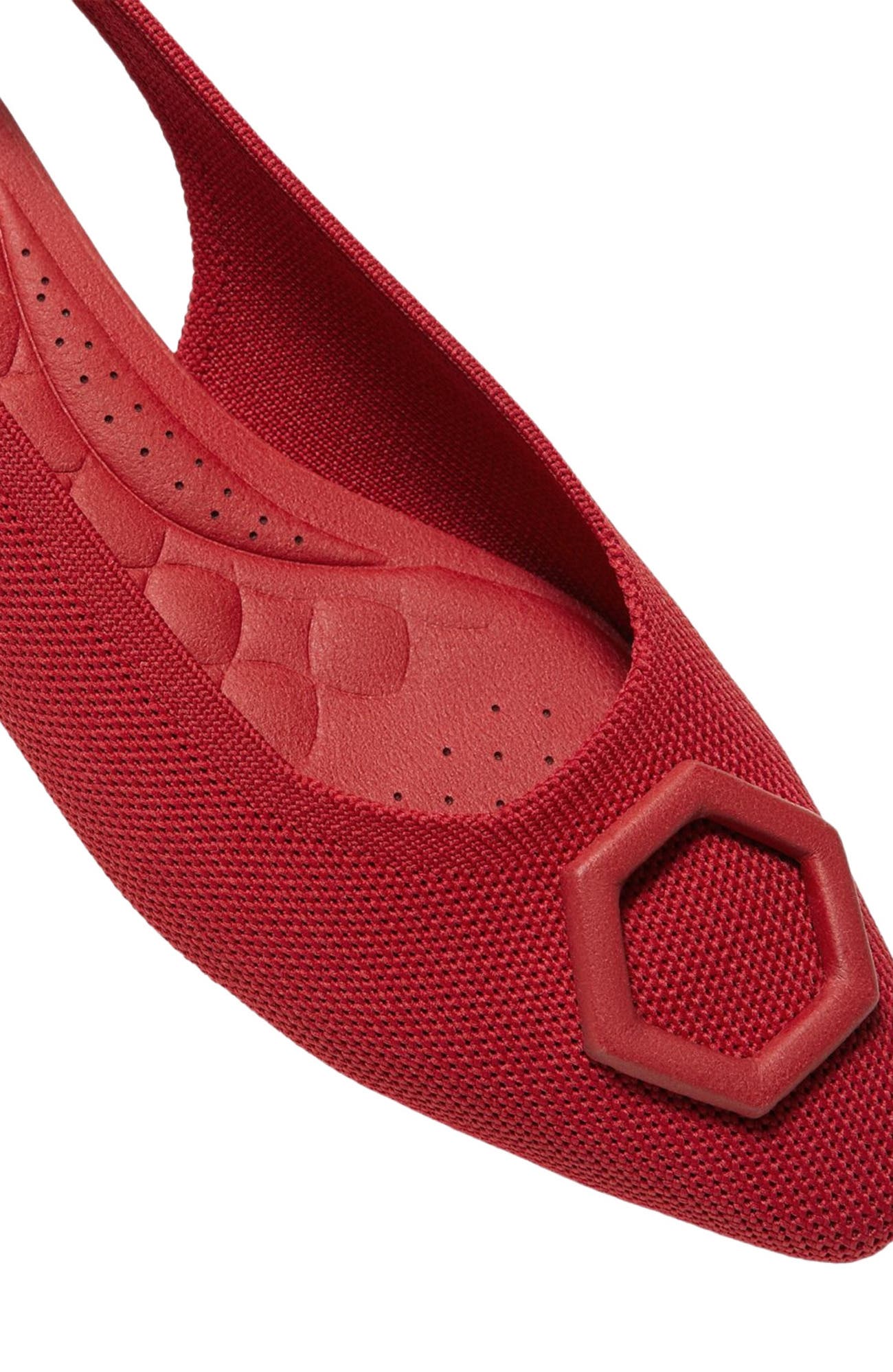 VIVAIA Mini Square-Toe Slingback Sandals, Alternate, color, Ruby  Red