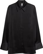 TOTEME Oversize Soft Tuxedo Button-Up Shirt