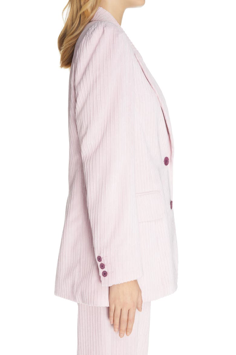 Malyake Corduroy Velvet Blazer, Alternate, color, LIGHT PINK
