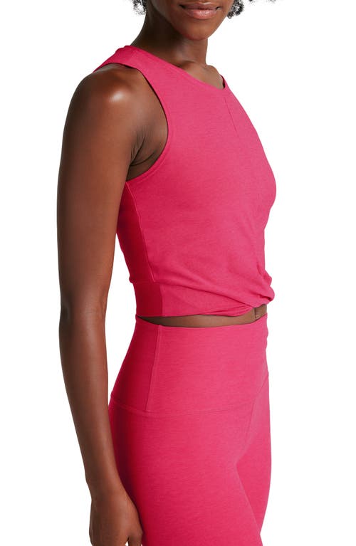 Beyond Yoga Featherweight Center Stage Crop Tank Top In Pink
