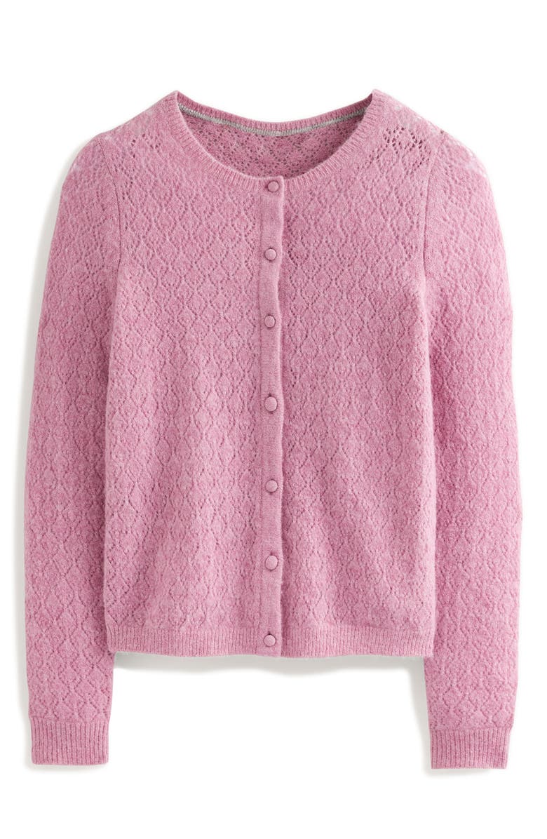 Boden Pointelle Knit Cardigan, Alternate, color, 