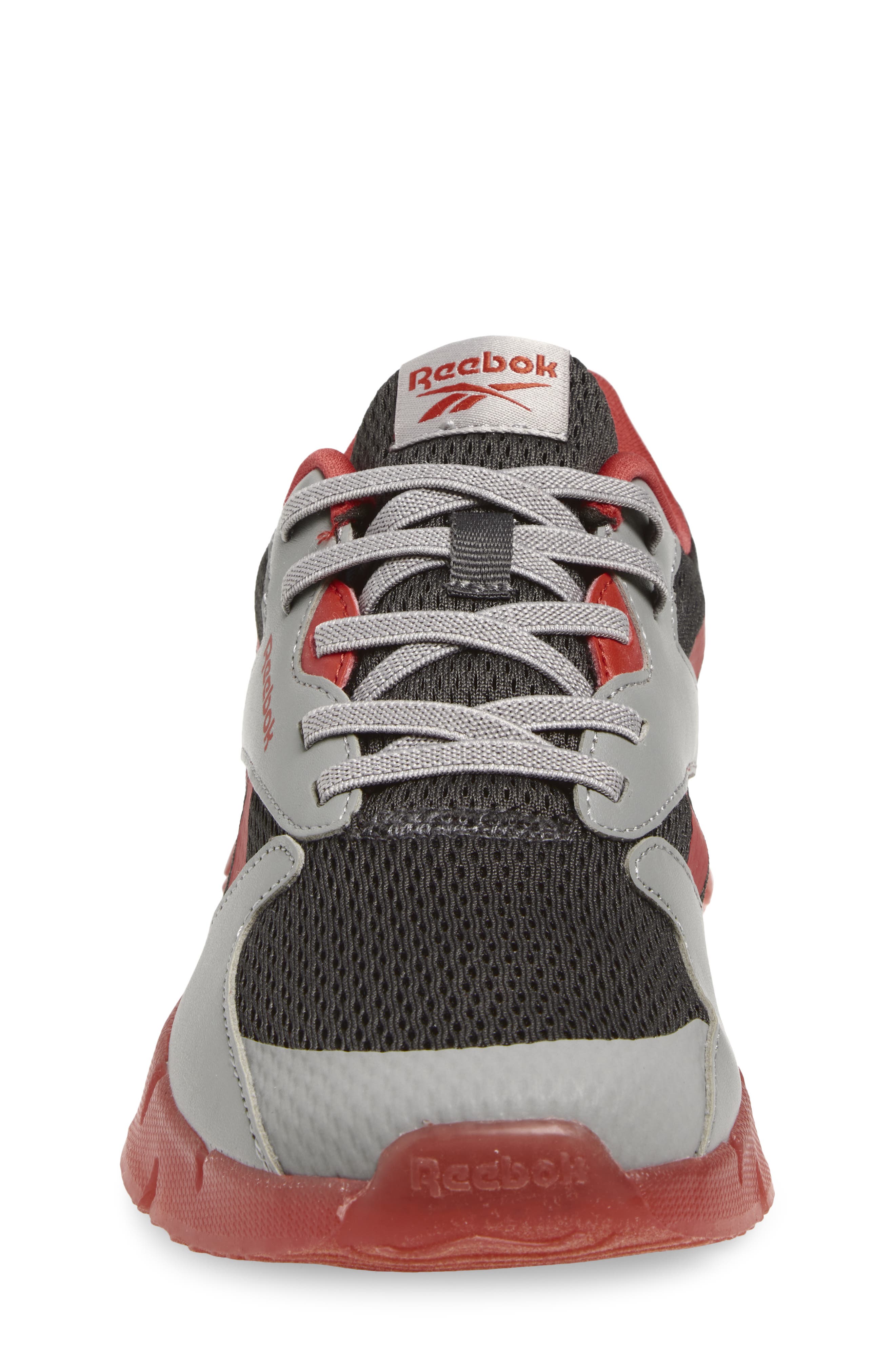 Reebok Kids' Zig 'N' Glow 2 Light-Up Sneaker, Alternate, color, Grey3/ Vectorred/ Grey5
