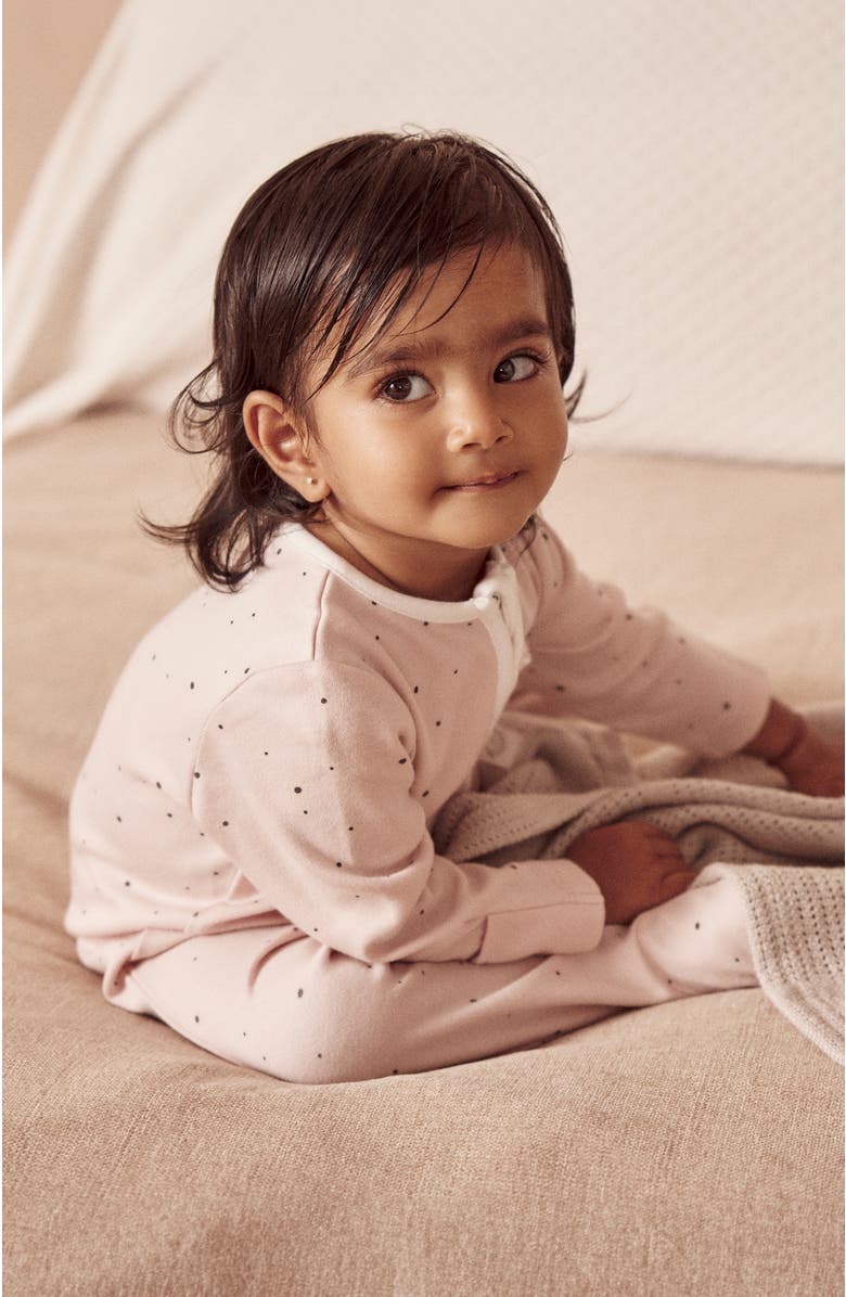 MORI Two Way Zip-Up Sleepsuit, Alternate, color, Stardust