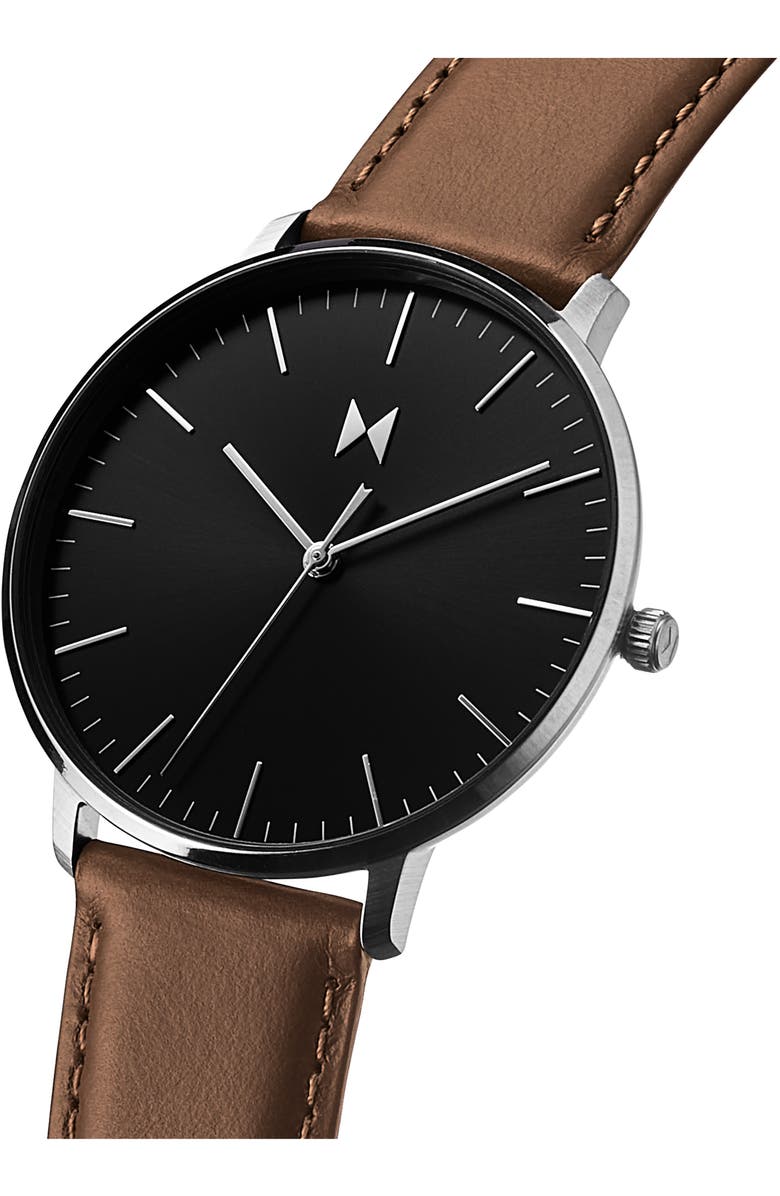 MVMT Legacy Slim Leather Strap Watch, 42mm, Alternate, color, 