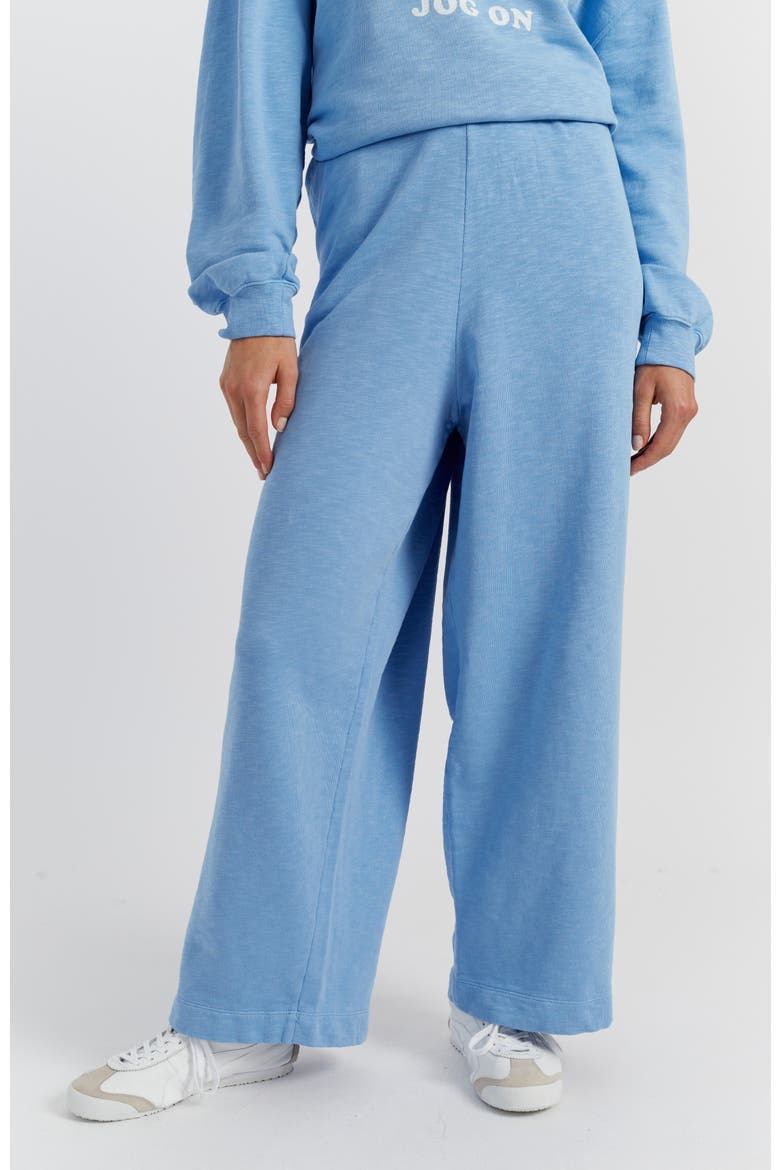 Snoopy Graphic Cotton Sweatpants, Main, color, Sky Blue