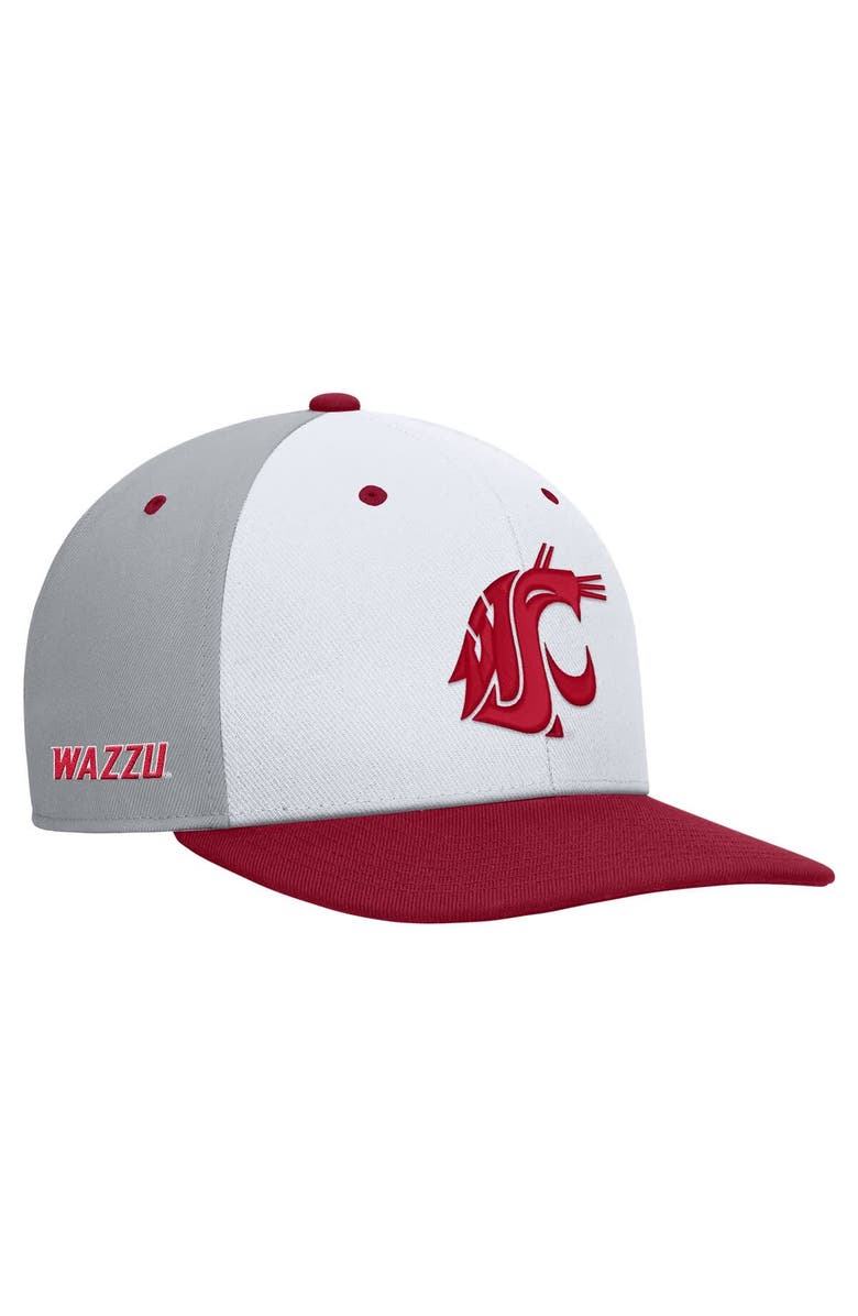 Nike Men's Nike White/Gray Washington State Cougars Pro Performance Snapback Hat, Main, color, White