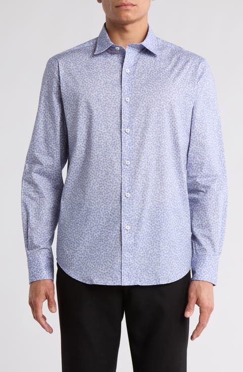 Julian Shaped Fit Comfort Stretch Button Up Shirt