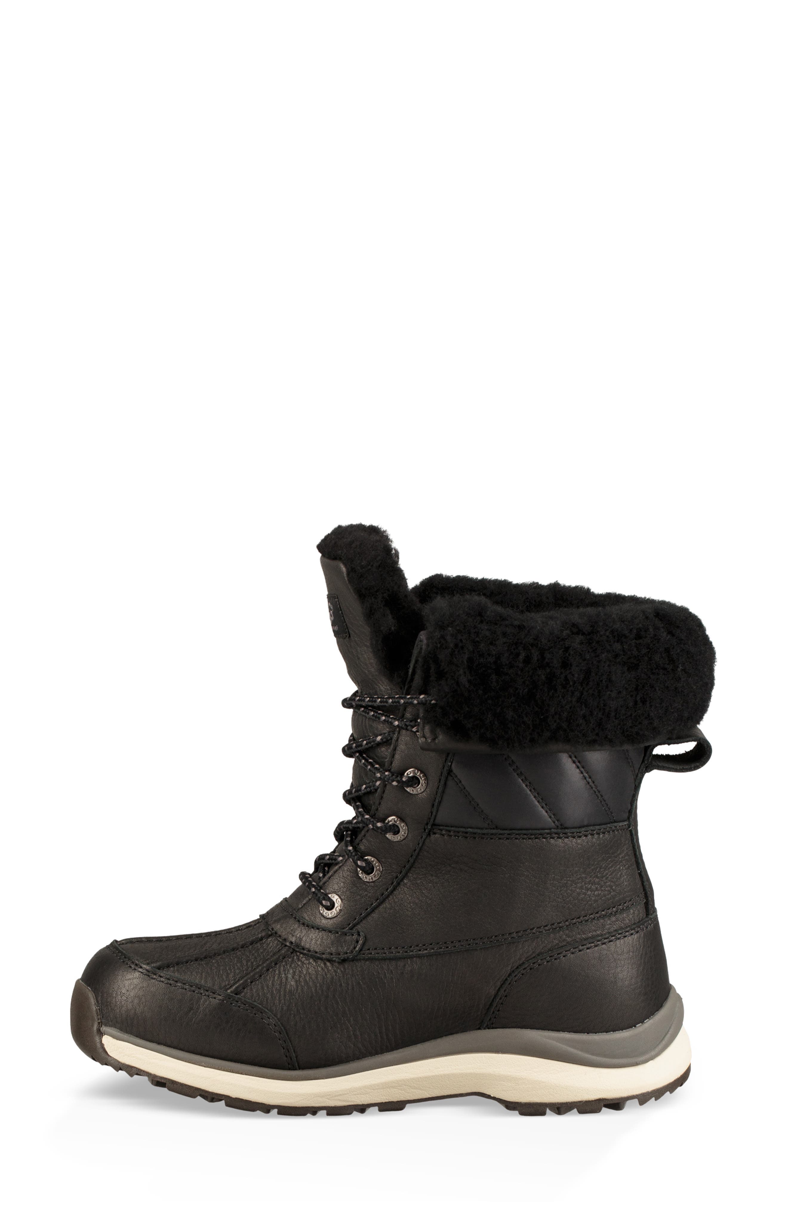 Adirondack III Waterproof Insulated Winter Bootie, Alternate, color, BLACK LEATHER