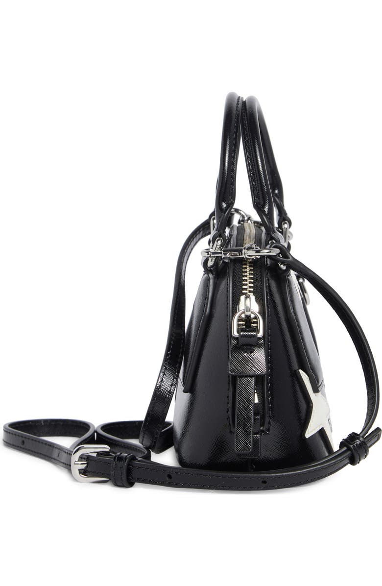 Marc Jacobs Star Patchwork Dome Satchel, Alternate, color, Black Multi