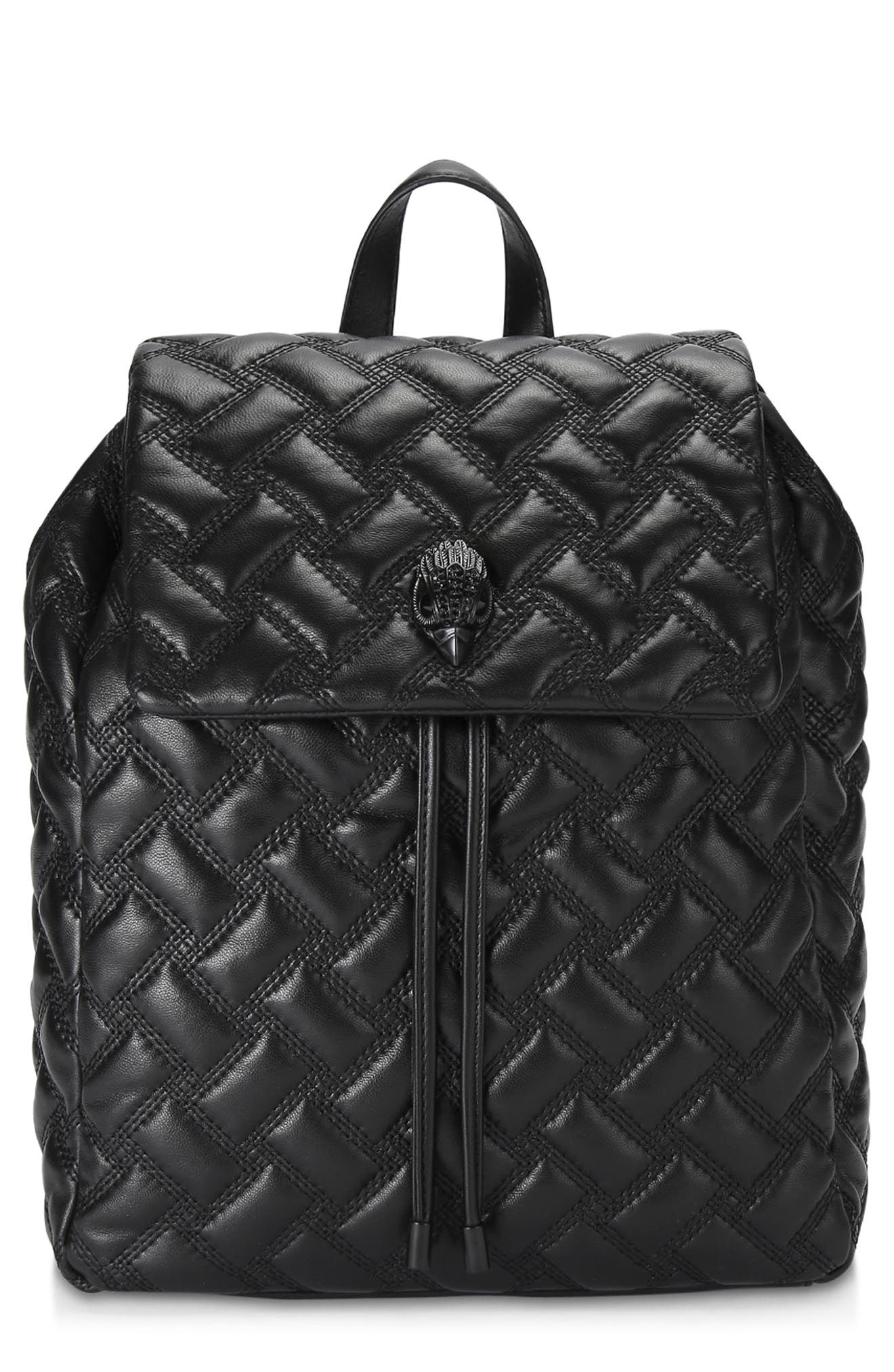Kurt Geiger London Kensington Drench Quilted Leather Backpack, Main, color, 