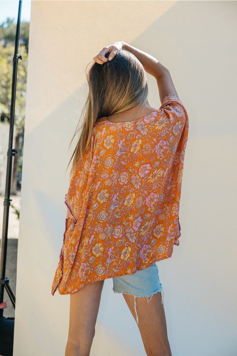 Mini Caftan Vanilla, Alternate, color, Orange