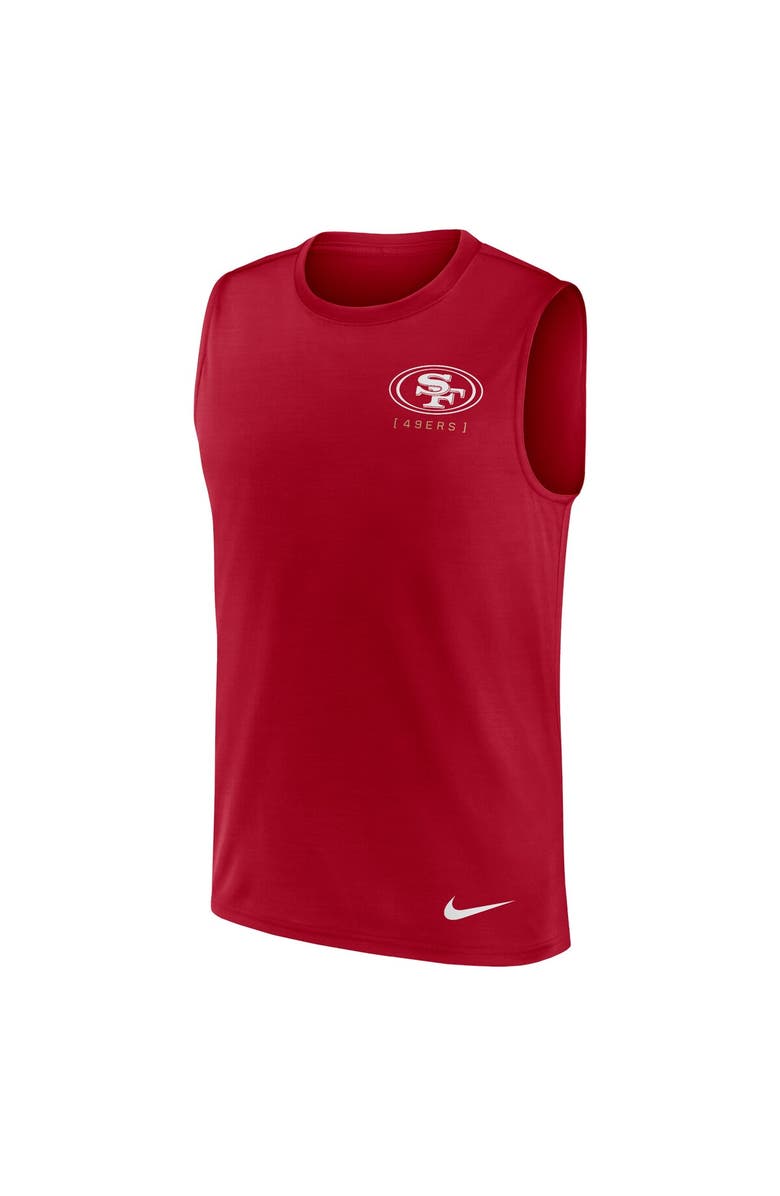 Nike Men's Nike Scarlet San Francisco 49ers Muscle Tank Top, Alternate, color, 