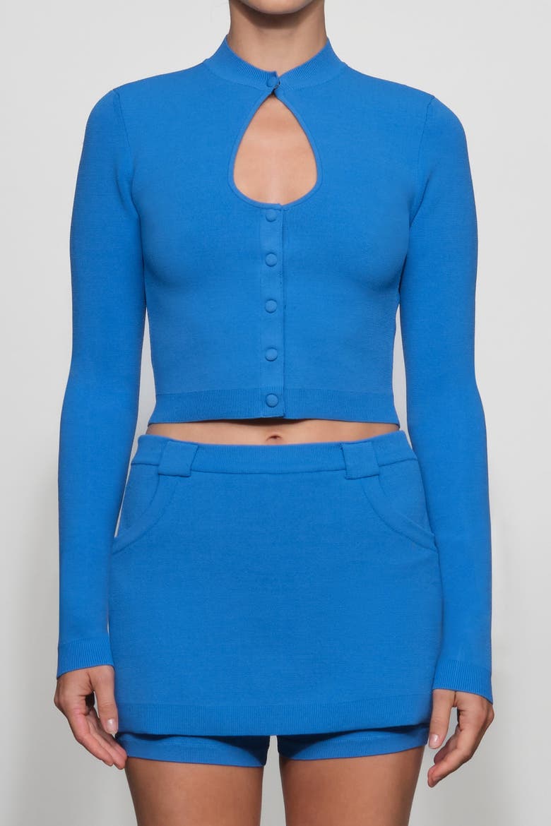 Rue Knit Cardigan, Alternate, color, Ocean
