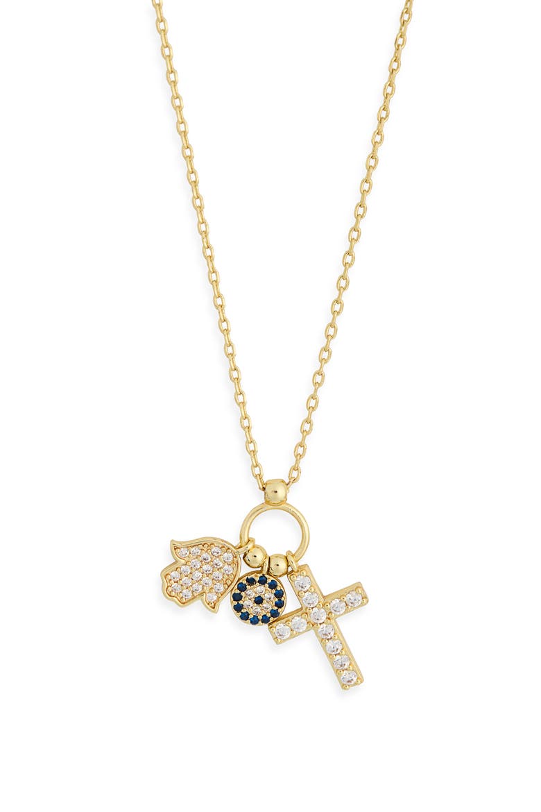Spiritual Charms Necklace, Alternate, color, GOLD