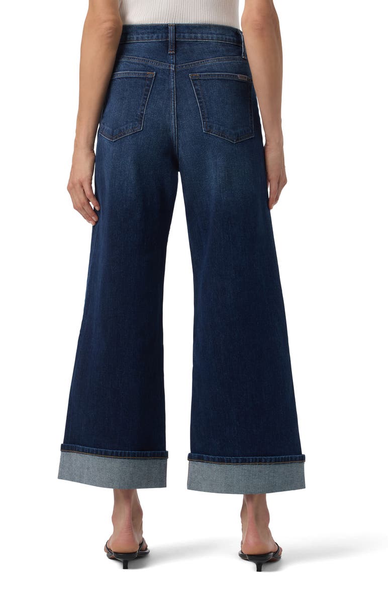 Cuffed High Waist Ankle Wide Leg Jeans, Alternate, color, ELFREDA