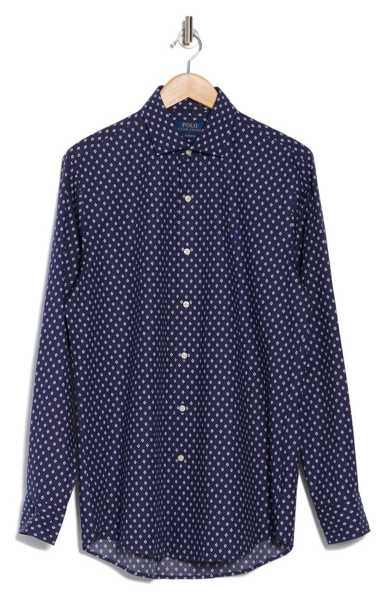 Polo Ralph Lauren Stretch Cotton Poplin Button-Up Shirt, Alternate, color,