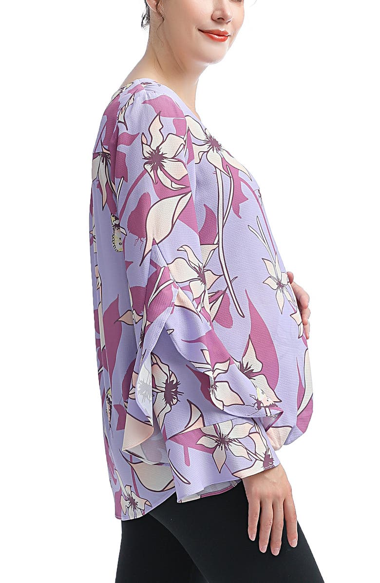 Kimi and Kai Adna Maternity/Nursing Crepe Blouse, Alternate, color,