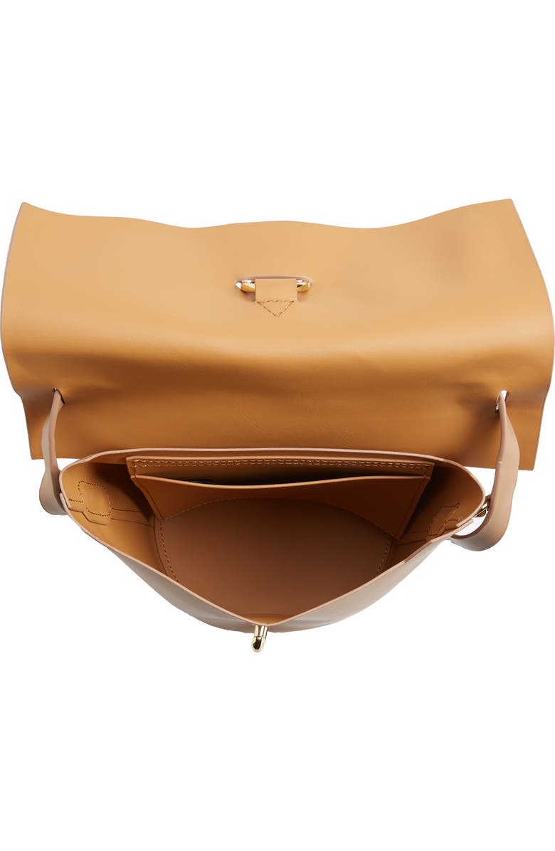 ZAC Zac Posen Belay Leather Crossbody Bucket Bag, Alternate, color, English Rose