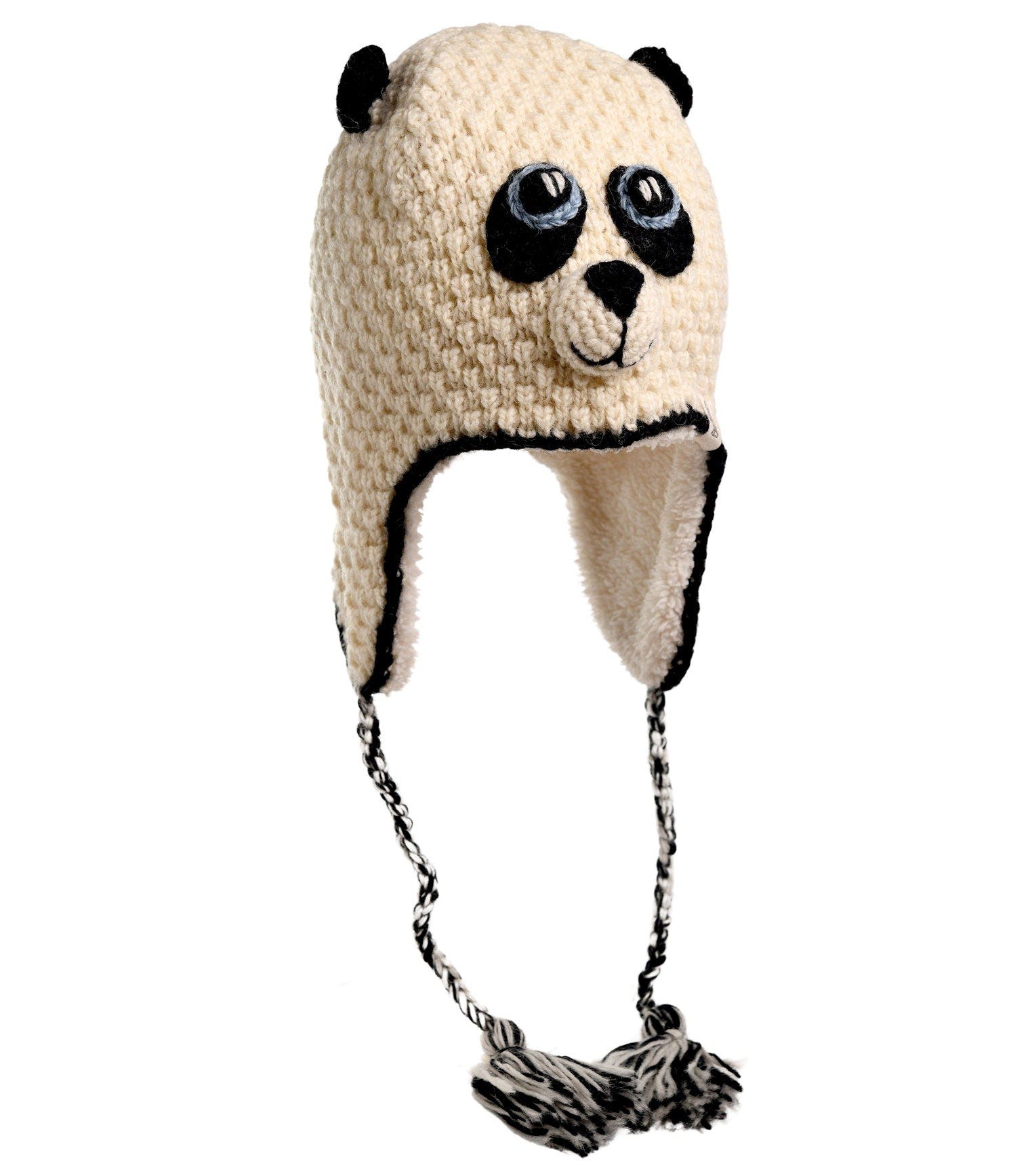 Nirvana Designs Hand Crochet Panda Hat | Nordstrom