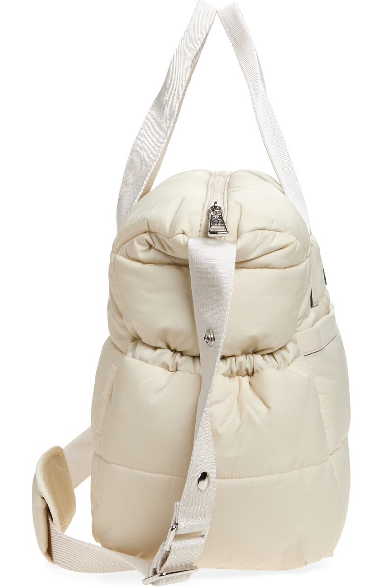 Moncler Mommy Quilted Diaper Bag, Alternate, color, Beige