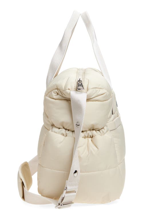 Moncler Mommy Quilted Diaper Bag In Sand