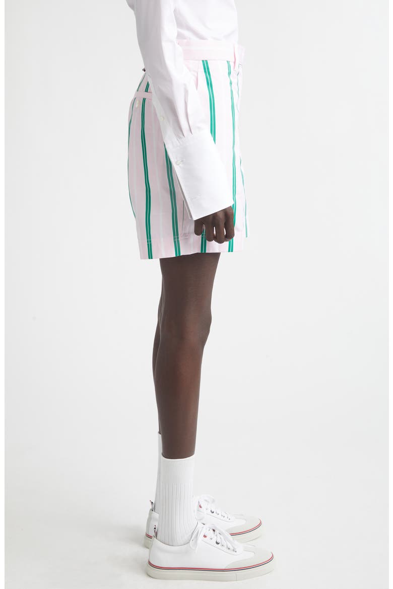 Rep Stripe Poplin Chino Shorts, Alternate, color, LIGHT PINK