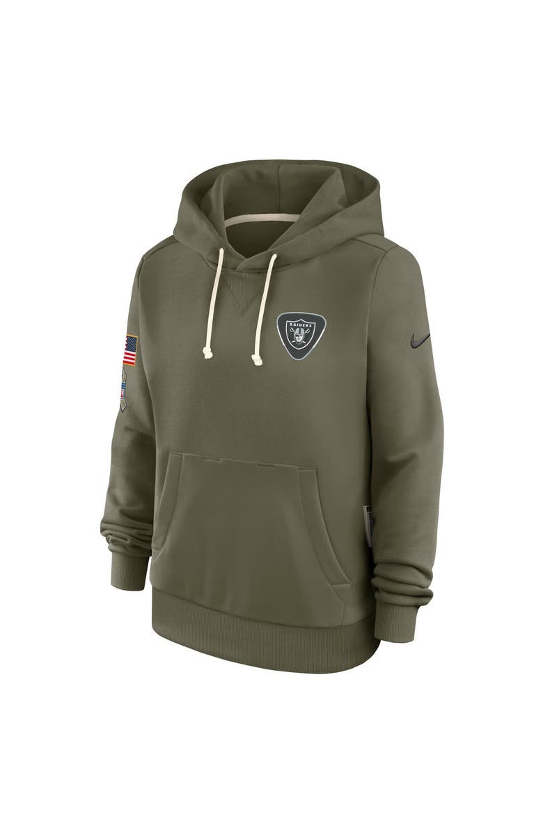Nike Women's Nike Olive Las Vegas Raiders 2025 Salute to Service Sideline Standard Issue Dri-FIT Hoodie, Alternate, color, Olive