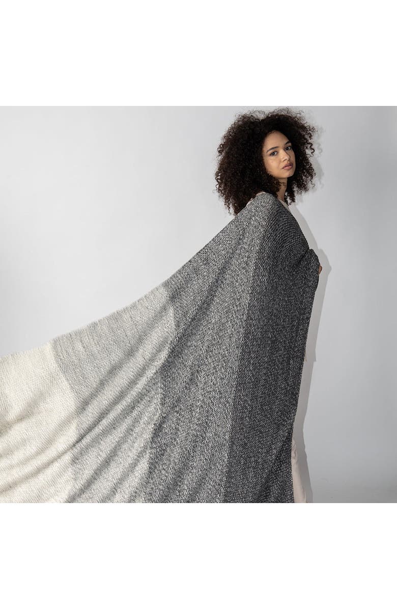 Pink Lemonade Zac Organic Cotton Throw Blanket, Alternate, color, Dark Grey