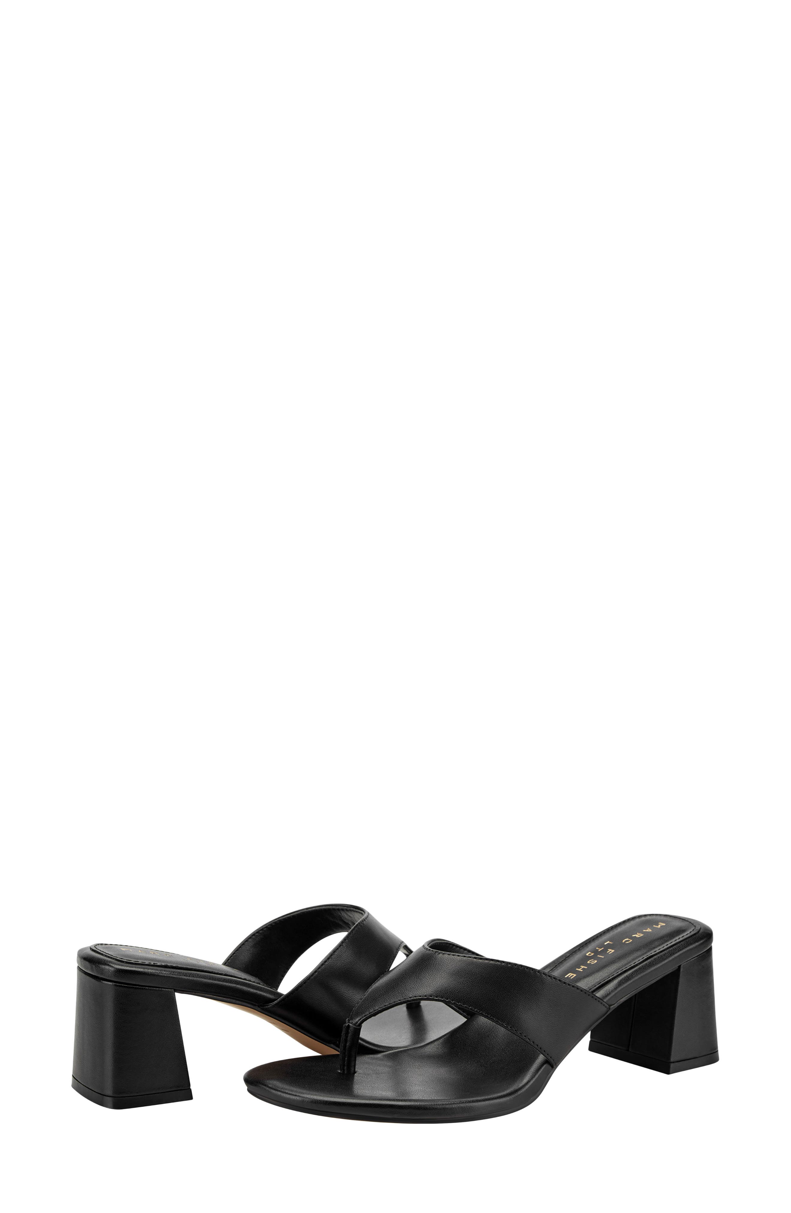 Marc Fisher LTD Arcee Sandal, Alternate, color, Black