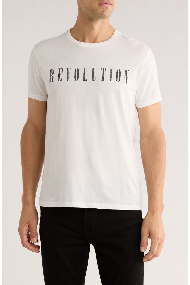 Revolution Organic Cotton Graphic T-Shirt, Main, color, SALT