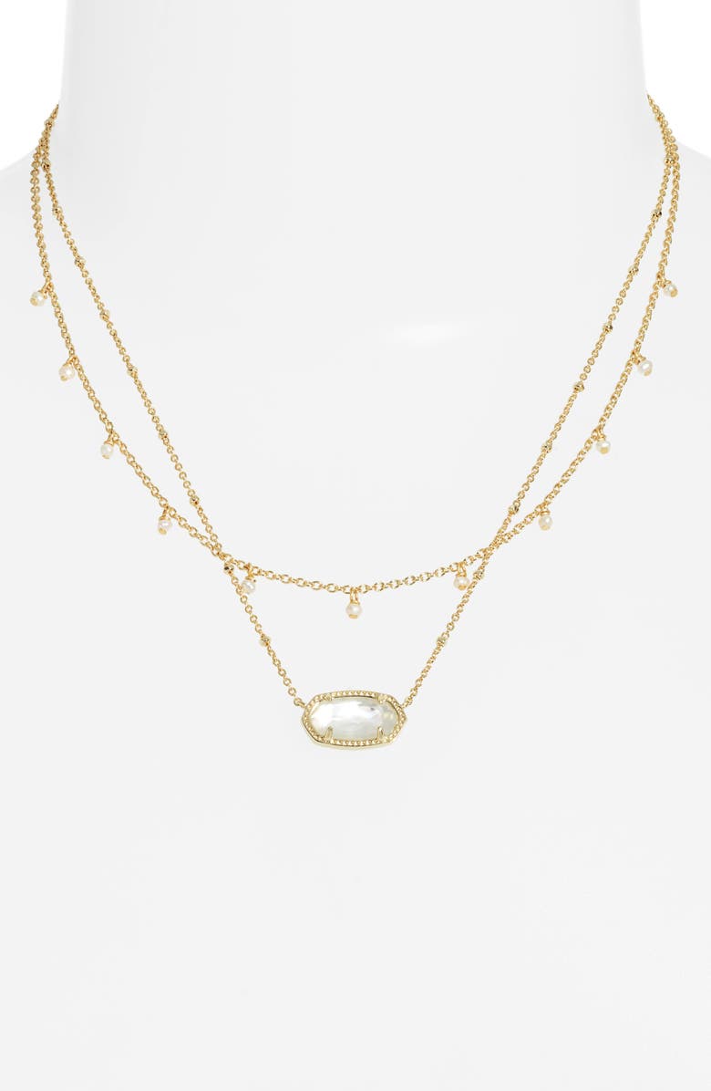 Kendra Scott Elisa Layered Pendant Necklace, Alternate, color,