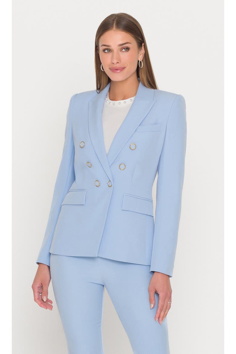Emilio Crepe Blazer, Main, color, Light Blue