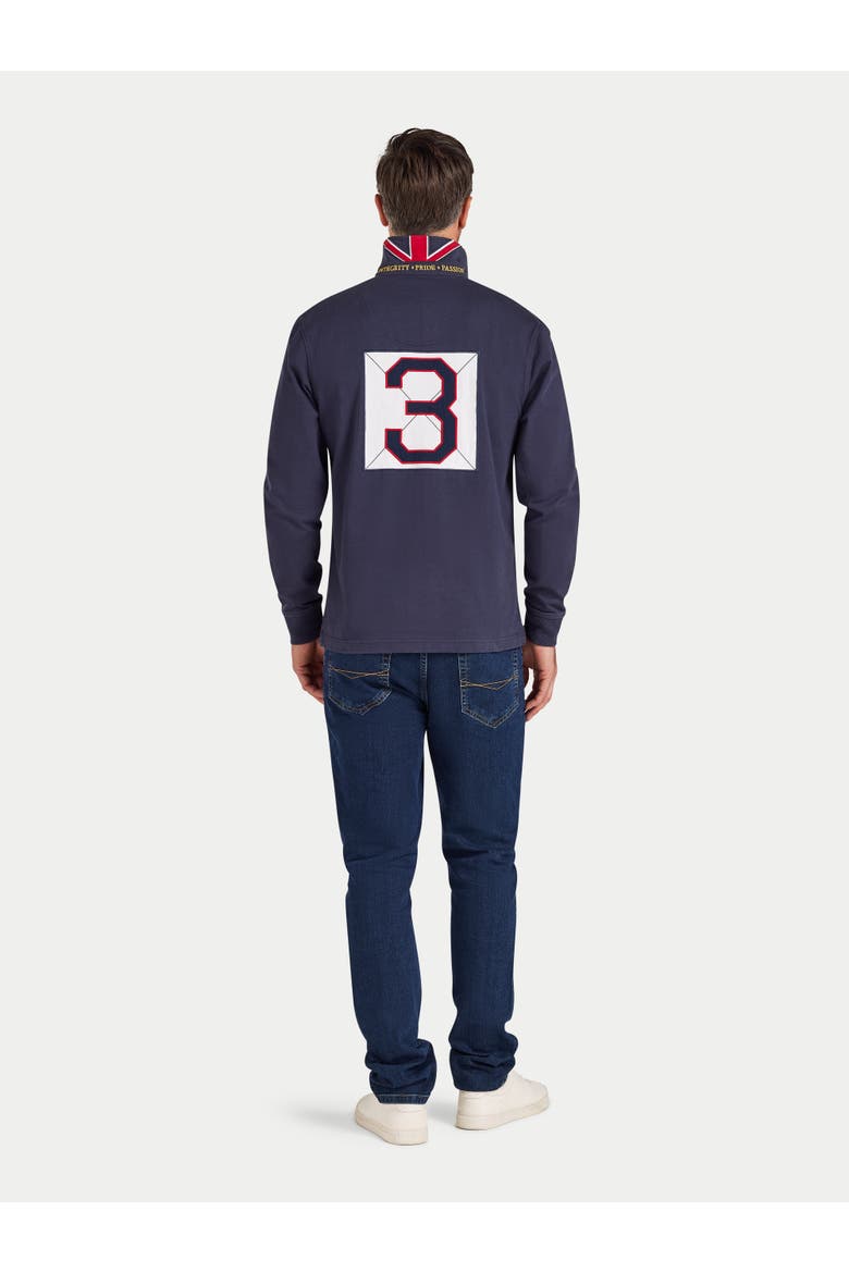 Classic Long Sleeve Rugby Shirt, Alternate, color, Navy