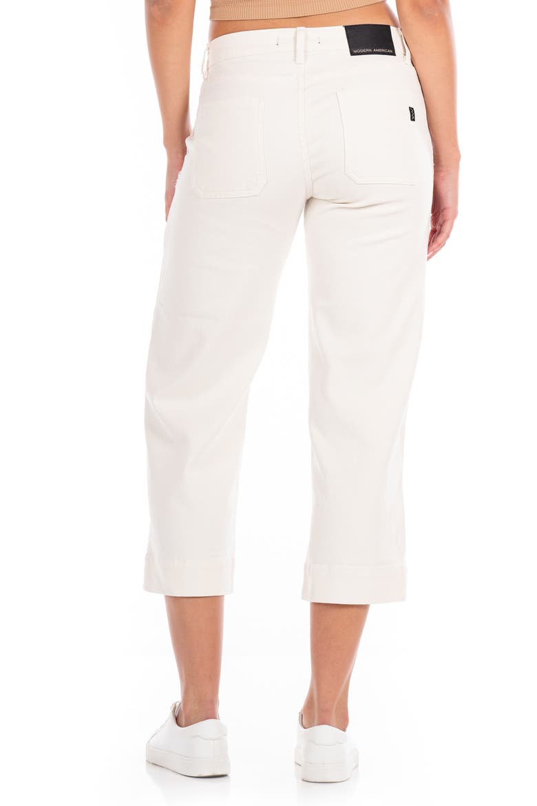 Farrah Crop Wide Leg Pants, Alternate, color, ECRU