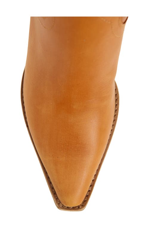 Jeffrey Campbell Dagget Western Boot In Dark Beige Sanded