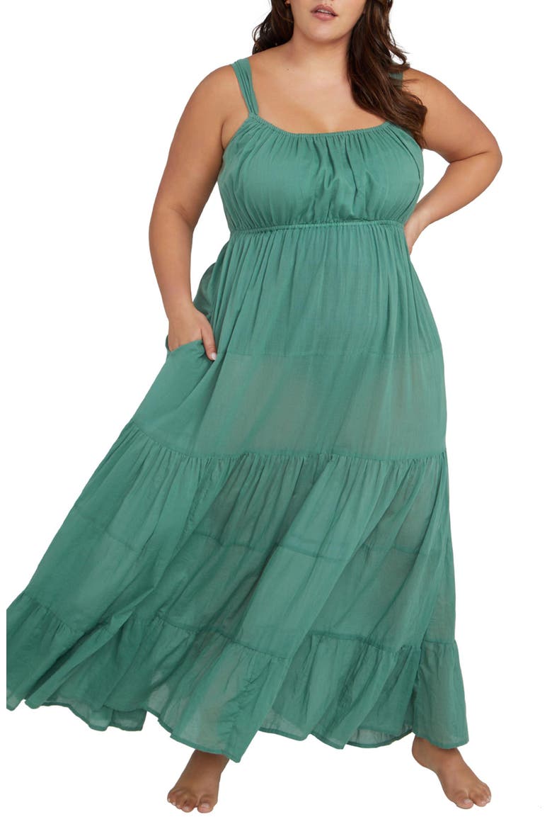 Liszt Cover-Up Dress, Main, color, SAGE GREEN