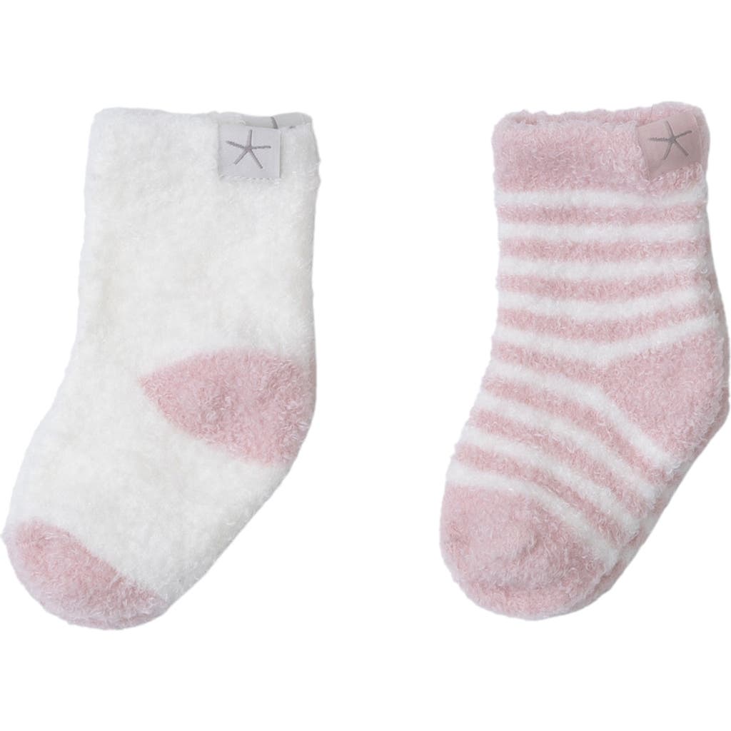 Barefoot Dreams 2-pack Socks In Pink Peonie-pearl