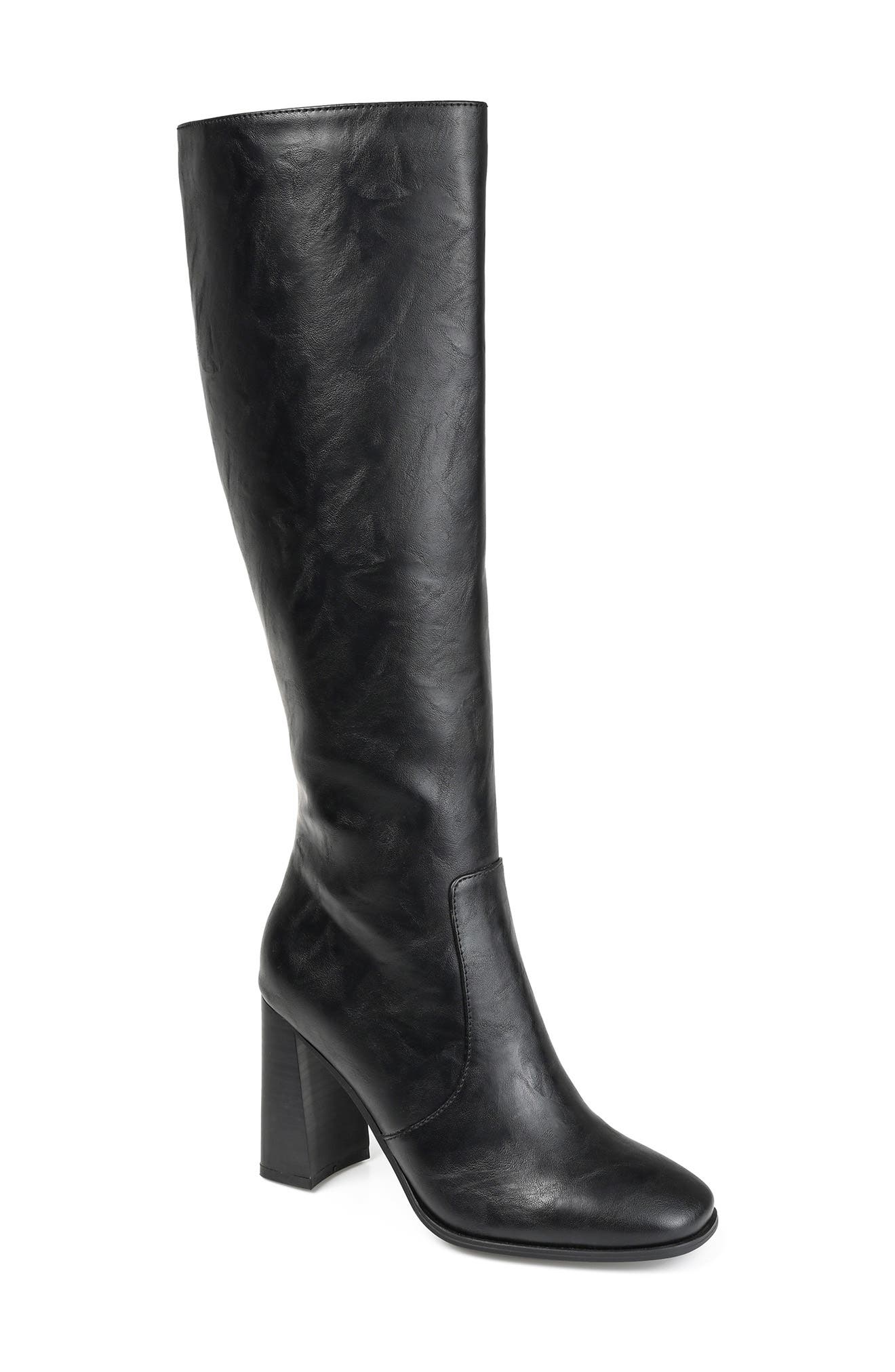 Journee Collection Karima Vegan Leather Tall Boot, Main, color, 