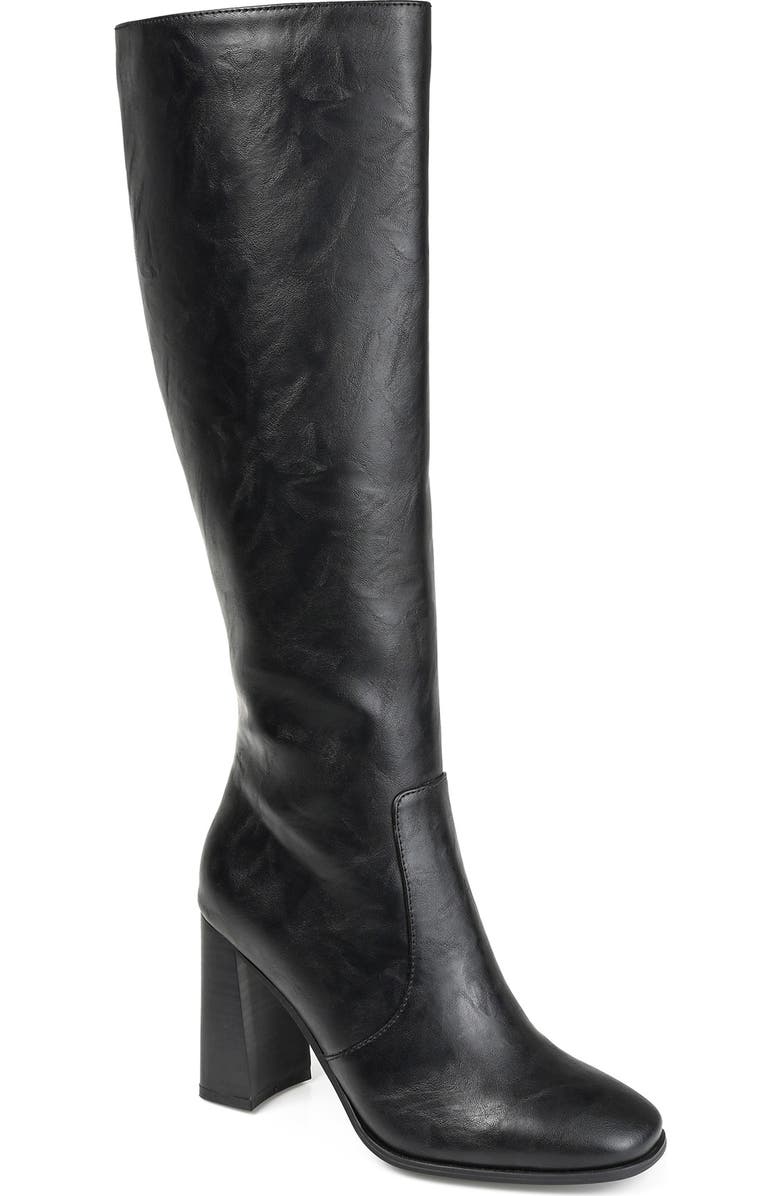 Journee Collection Karima Vegan Leather Tall Boot, Main, color,