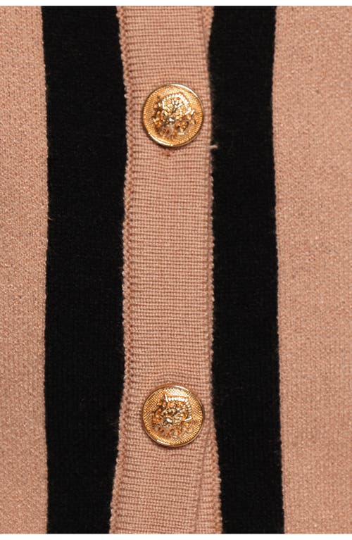 Petal And Pup Petal & Pup Katin Tripe Cardigan & Maxi Skirt Set In Black