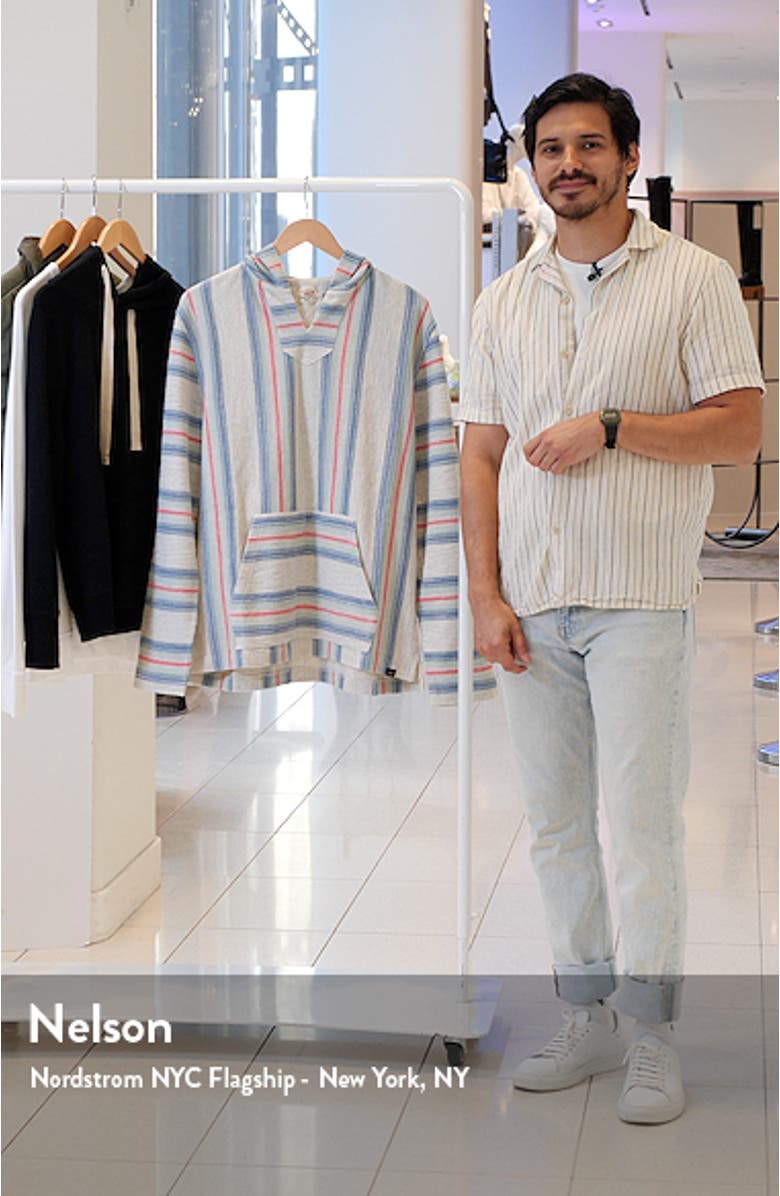 Biarritz Stripe Cotton Blend Hoodie, sales video thumbnail