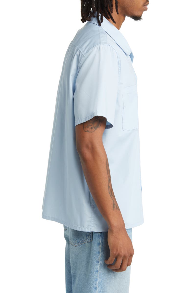 Elwood Logo Back Short Sleeve Button-Up Work Shirt, Alternate, color,