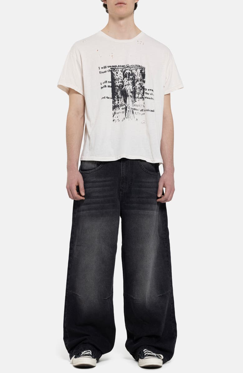 JADED LONDON Biblical Cotton Graphic T-Shirt, Alternate, color, White