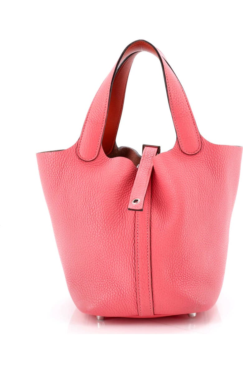 Pre-Owned Hermes Eclat Picotin Lock Bag Clemence PM, Main, color, Rose Azalee