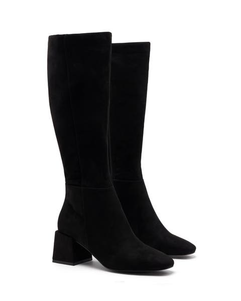 Wolf Block Heel Tall Boots