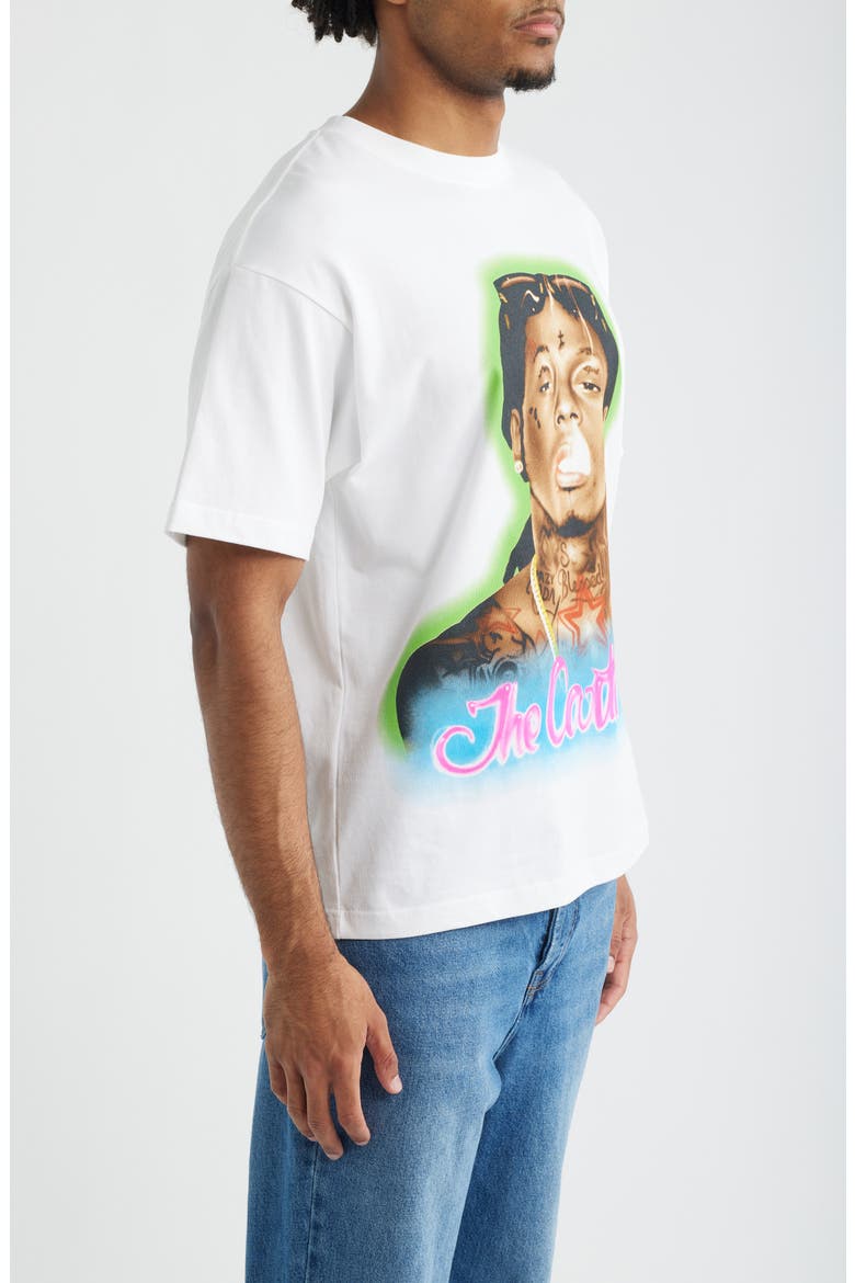 Oversize Lil Wayne The Carter V Graphic T-Shirt, Alternate, color, WHITE